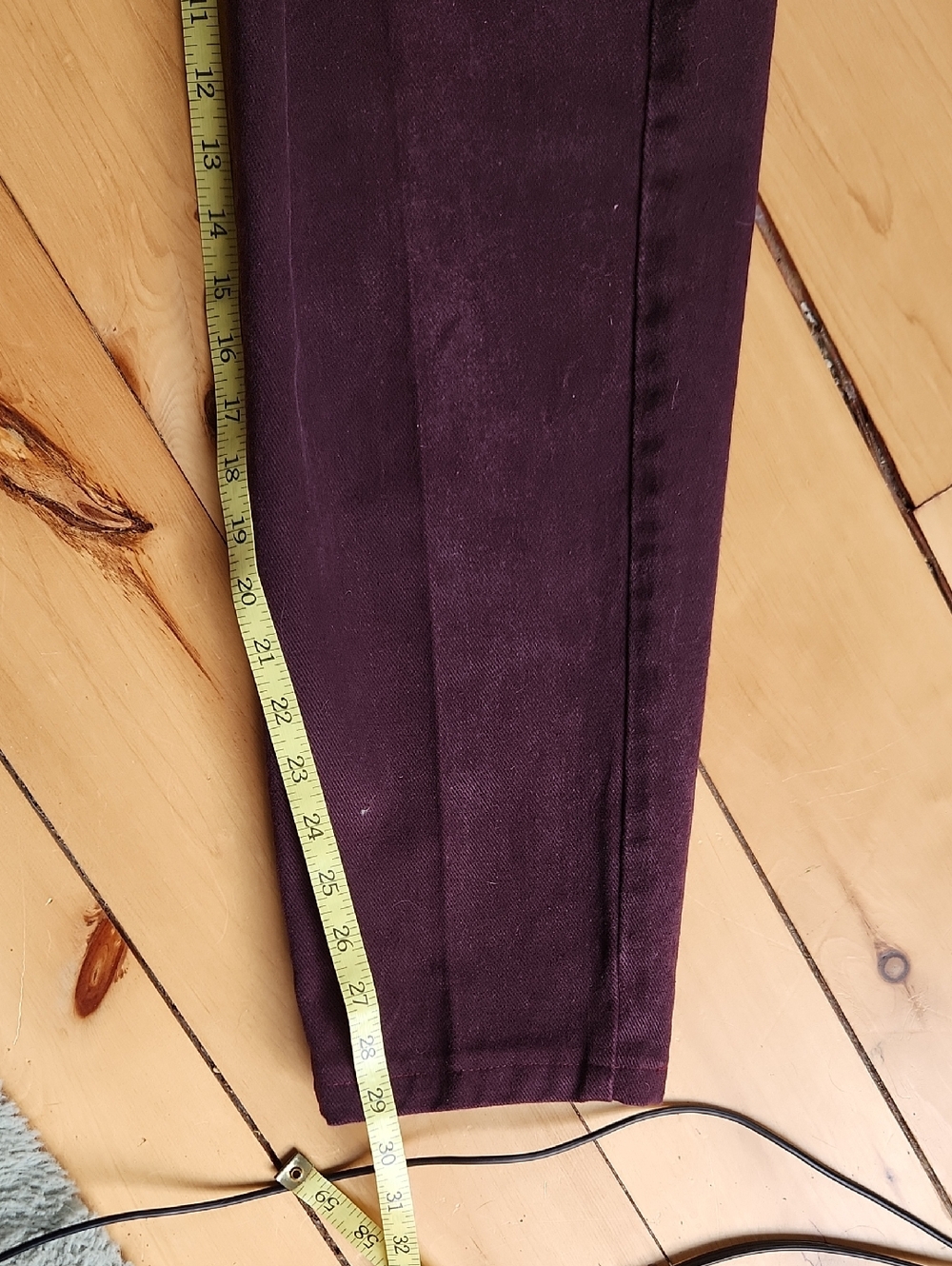 Vintage Lee Riveted Jeans in Deep Plum - Picture 8 of 8